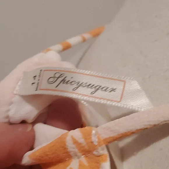 Spicy sugar size 14 peach and creme long line cami or mini dress. - Picture 5 of 5